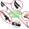 "5-Section Collapsible Trekking Poles - Lightweight Aluminum Alloy with External Lock, Adjustable 24-55" for Hiking"