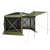 VEVOR Pop up Gazebo Screen Tent, 12 x 12 ft Large 6-Sided Camping Canopy Tent with Removable Top & Carry Bag, Quick-Set & Bite-Proof