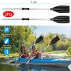 2Pcs Kayak Paddles Aluminum Alloy Detachable Canoe Paddle