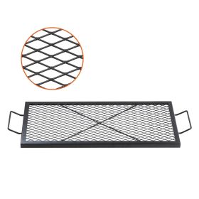 VEVOR X-Marks Fire Pit Grill Grate, Rectangle (size: 32 x 15 inches)