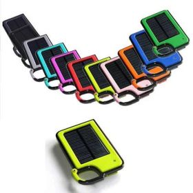 Clip-on Tag Along Solar Charger (Color: Green)