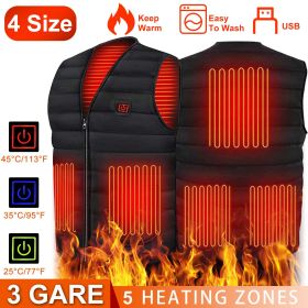 Heat Jacket Vest 3 Heating Gear (size: 3XL)