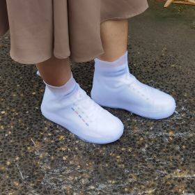 Waterproof Shoe Covers Reusable Not-Slip (Color: White, size: XXL)