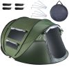 Pop Up Tent Automatic Setup Waterproof with 4 Mosquito Net Windows Carrying Bag