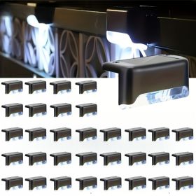 16 solar outdoor deck lights (Color: 32PCS-baise)