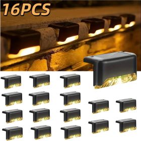 16 solar outdoor deck lights (Color: Warm colour)