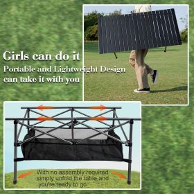 Folding Camping Table height 24x16 inch Lightweight Fold Up (Color: 24x16 inch)