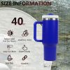 40oz capacity tumbler,  With Handle And Straw Lid