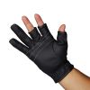 Fishing Gloves Three Fingers Cut Lure Anti-Slip Leather Gloves