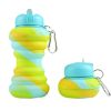 550ML Collapsible Water Folding Water Cup Silicone Leakproof Portable Kettle