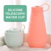 500ml Large Capacity Silicone Folding Water Bottle High Temperature Resistance