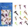 12pcs/Set Insects Flies Fly Fishing Lures Bait High Carbon Steel Hook