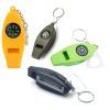 4 In 1 Emergency Survival Whistle With Compass Thermometer Magnifier