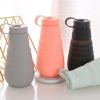 500ml Large Capacity Silicone Folding Water Bottle High Temperature Resistance