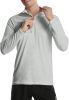 Mens Zip Pullover UPF 50+ Sun Protection Long Sleeve