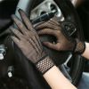 Women Mesh Sun Gloves