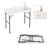 Folding Portable Fish Cleaning Cutting Table