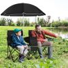 Portable Folding Picnic Double Chair With Removable Umbrella