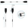 2Pcs Kayak Paddles Aluminum Alloy Detachable Canoe Paddle