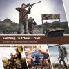 Foldable Fishing Chair With Backrest for Camping Hiking