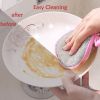 5/10pcs; Double Side Dishwashing Sponge