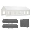 16x32FT Party Tent Heavy Duty, Large Wedding Event Shelters with 3 Storage Bags & Removable Sidewalls