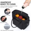 Durable Thermal Snacks Organizer Insulated Wide-Open Drinks Holder Lunch Bag