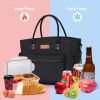 Durable Thermal Snacks Organizer Insulated Wide-Open Drinks Holder Lunch Bag