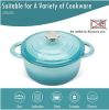 Enameled Cast Iron Dutch Oven with Self Basting Lid; Pot 4.5QT
