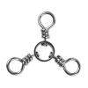 3 Way Swivel Fishing Tackle For Catfish Rig Trolling Line Stainless Steel