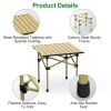 Folding Camping Table Portable Lightweight Carbon Steel