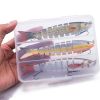 3pcs 8 Segment Fishing Lure Multi Jointed Artificial Bait Slow Sinking