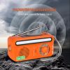 Emergency Radio Hand Crank Solar; Portable Weather Radio With AM/FM/WB/NOAA;