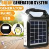 Portable 6V Rechargeable Solar Panel USB Charger With Lamp Lighting