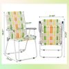 2 Webbed Folding Beach Chairs