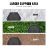 VEVOR RV Leveling Pads, 9 Inch Round Landing Feet, Permanent Attached Jack Stabilizers, Rubber Jack Pads, 5000 lbs Capacity per RV Jack Pad